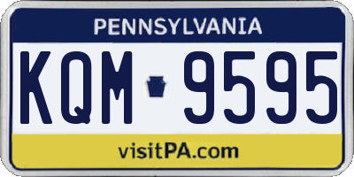 PA license plate KQM9595