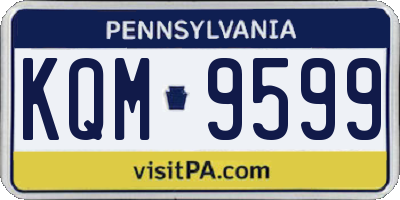 PA license plate KQM9599