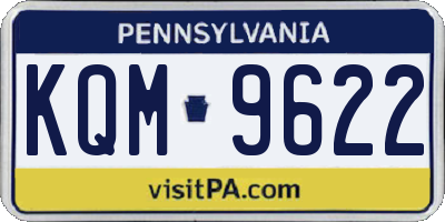 PA license plate KQM9622
