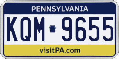 PA license plate KQM9655