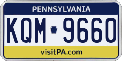 PA license plate KQM9660