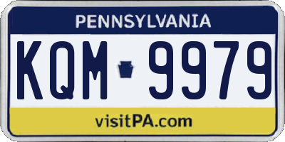 PA license plate KQM9979