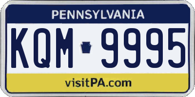 PA license plate KQM9995