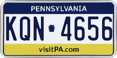 PA license plate KQN4656