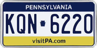 PA license plate KQN6220