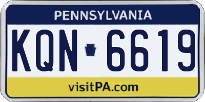 PA license plate KQN6619