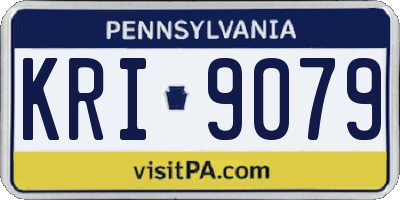PA license plate KRI9079