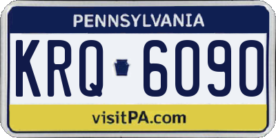 PA license plate KRQ6090