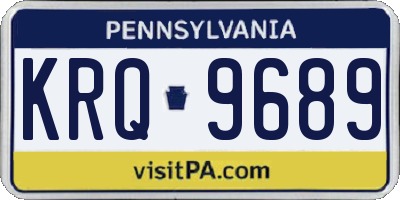 PA license plate KRQ9689