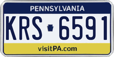 PA license plate KRS6591