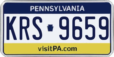 PA license plate KRS9659