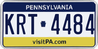 PA license plate KRT4484