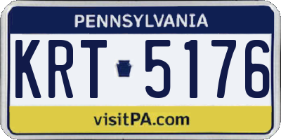 PA license plate KRT5176