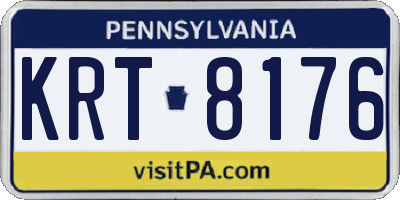 PA license plate KRT8176
