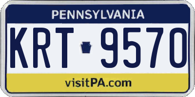 PA license plate KRT9570