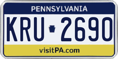 PA license plate KRU2690