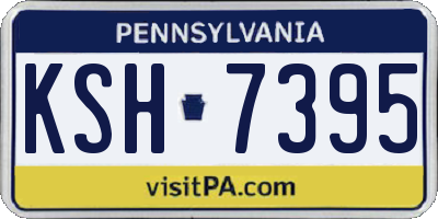 PA license plate KSH7395