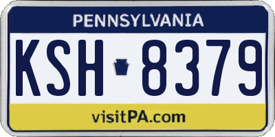 PA license plate KSH8379