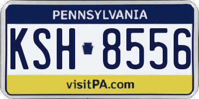 PA license plate KSH8556