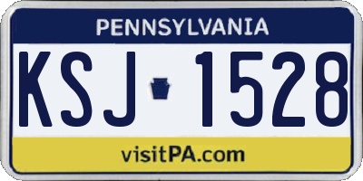 PA license plate KSJ1528