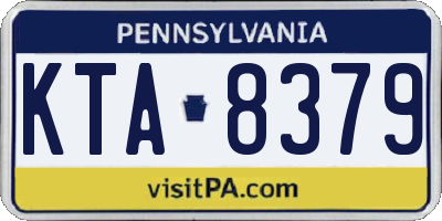 PA license plate KTA8379