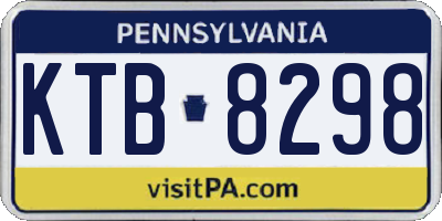 PA license plate KTB8298