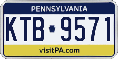 PA license plate KTB9571