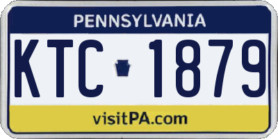 PA license plate KTC1879