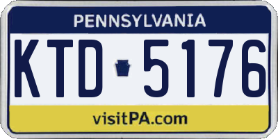 PA license plate KTD5176