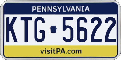 PA license plate KTG5622