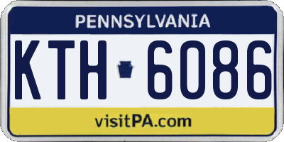 PA license plate KTH6086