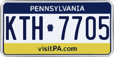 PA license plate KTH7705