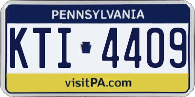 PA license plate KTI4409
