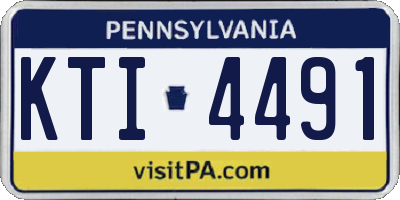 PA license plate KTI4491