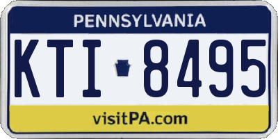 PA license plate KTI8495
