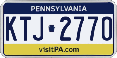 PA license plate KTJ2770
