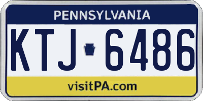 PA license plate KTJ6486