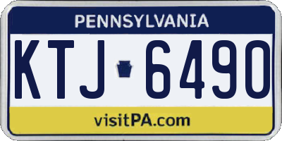 PA license plate KTJ6490