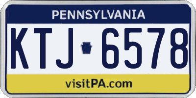 PA license plate KTJ6578