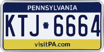 PA license plate KTJ6664