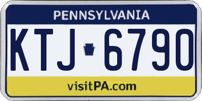 PA license plate KTJ6790