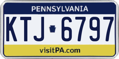 PA license plate KTJ6797