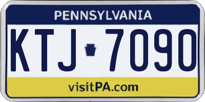 PA license plate KTJ7090