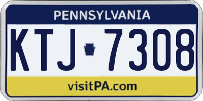 PA license plate KTJ7308
