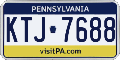 PA license plate KTJ7688
