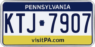 PA license plate KTJ7907