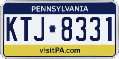 PA license plate KTJ8331