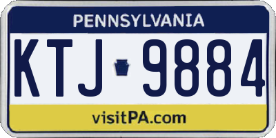 PA license plate KTJ9884
