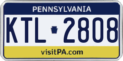 PA license plate KTL2808