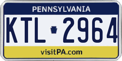PA license plate KTL2964